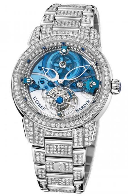 Review Best Ulysse Nardin Royal Blue Tourbillon 799-83-8F watches sale
